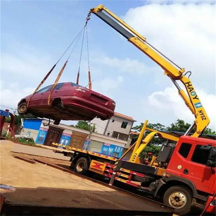 烟台福山吊车吊汽车的正确方法